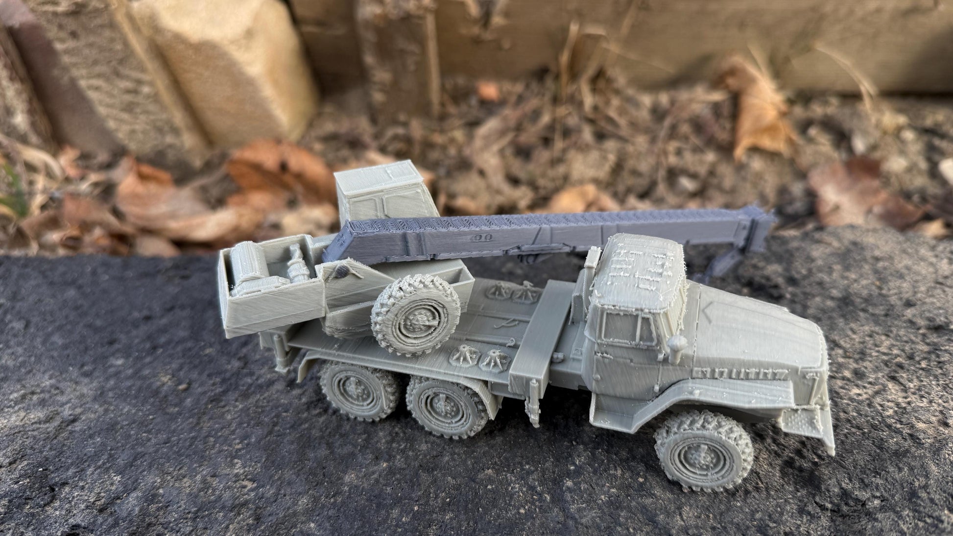 Ural 4320, Crane, recovery Truck, Truck, Soviet Era, Post War, cold war, tabletop gaming, tabletop terrain