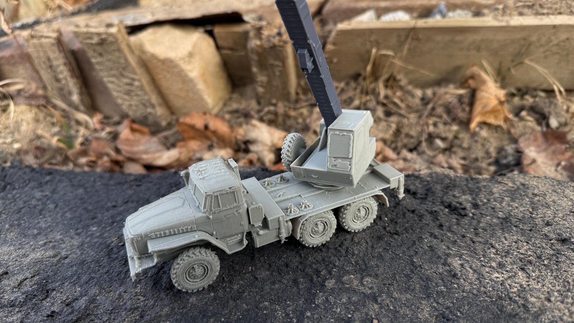 Ural 4320, Crane, recovery Truck, Truck, Soviet Era, Post War, cold war, tabletop gaming, tabletop terrain