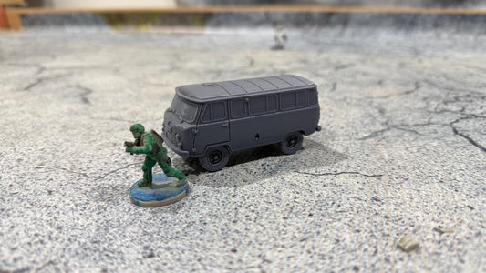 UAZ 452, car, Modern warfare, Tabletop terrain, WW2, Modern tank,