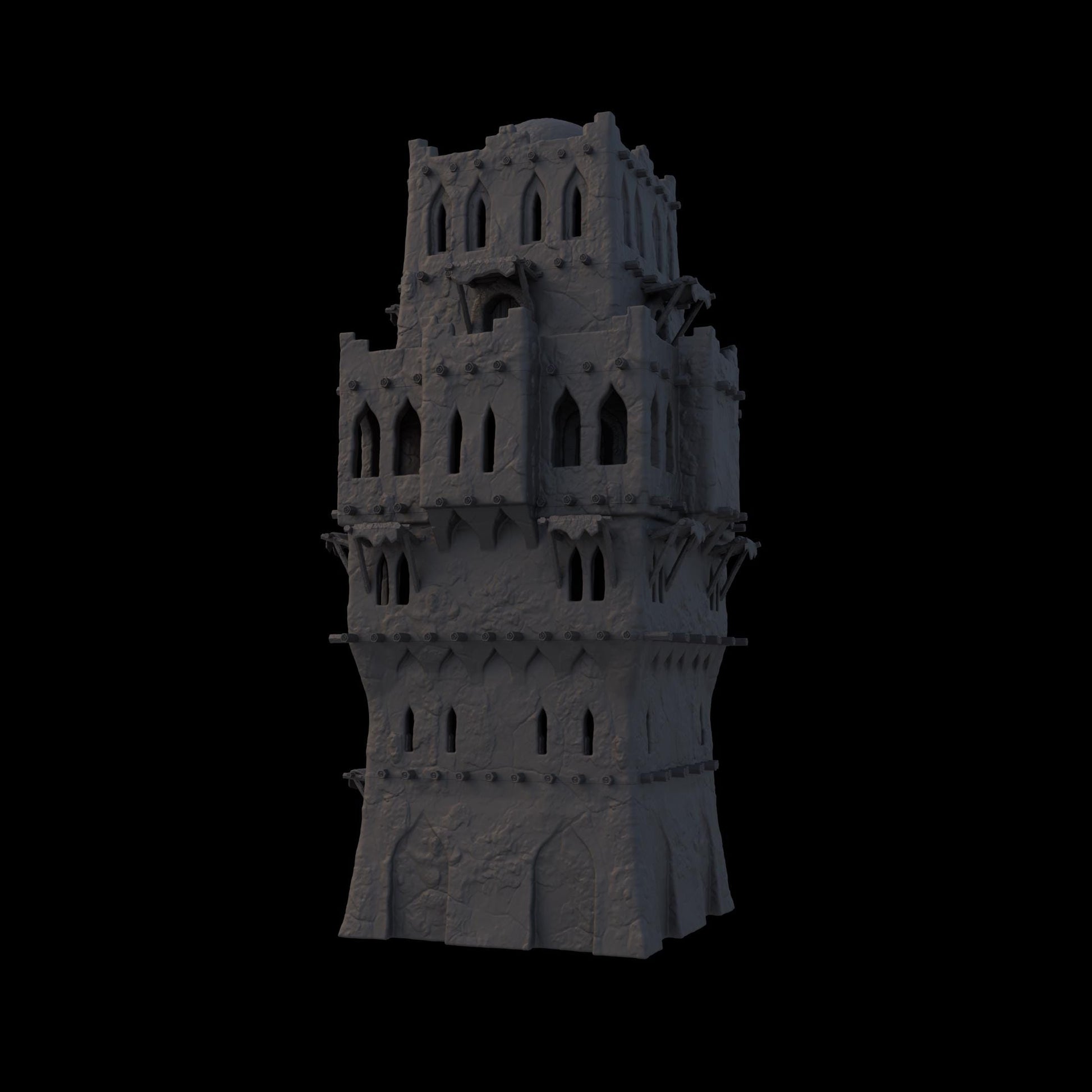 Desert Tower House – A modular multi-level fortress with detailed stone textures, arched windows, and playable interiors. Perfect for D&D, Pathfinder, and tabletop RPG campaigns.