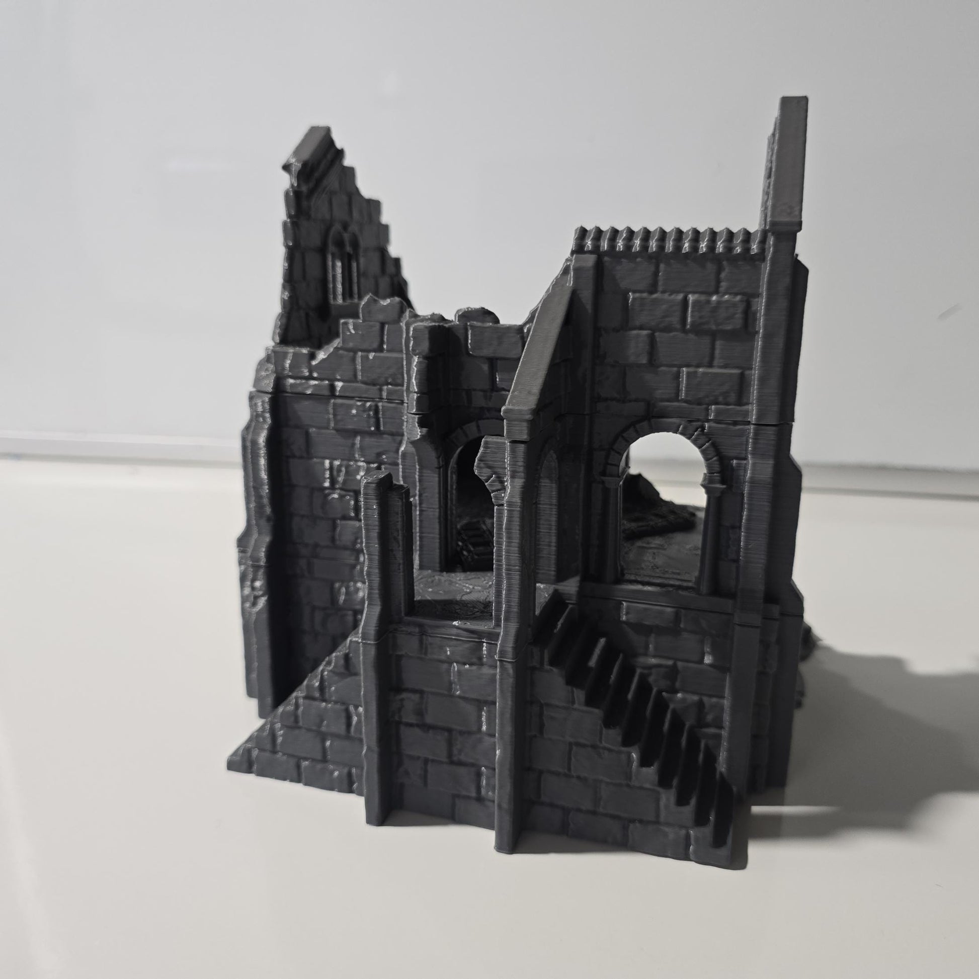 City Building 5 Ruins - Arkenfel House 5 Ruin - Dark Realms Ruins 5 - - Dungeons and Dragons - 28mm Terrain - terrain