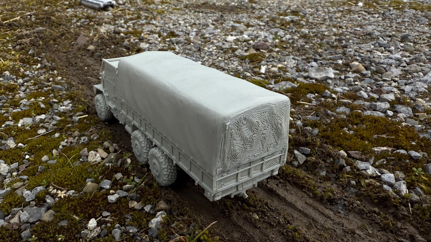 MTVR, Covered, Medium tactical vehicle replacement, Truck, Modern warfare, Tabletop terrain, WW2, Modern tank,