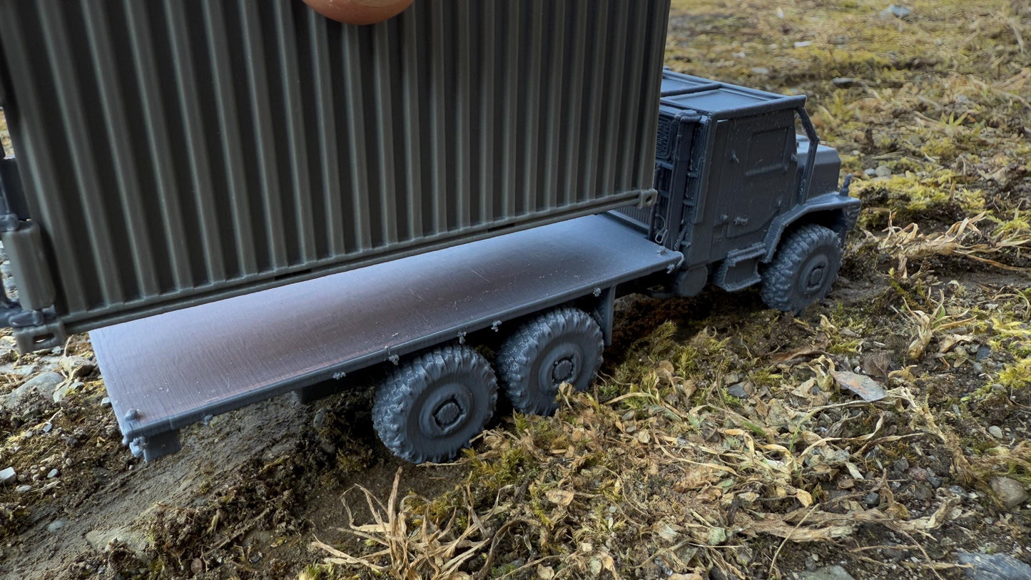 MTVR, 20ft Container carrier, Medium tactical vehicle replacement, Truck, Modern warfare, Tabletop terrain, WW2, Modern tank,