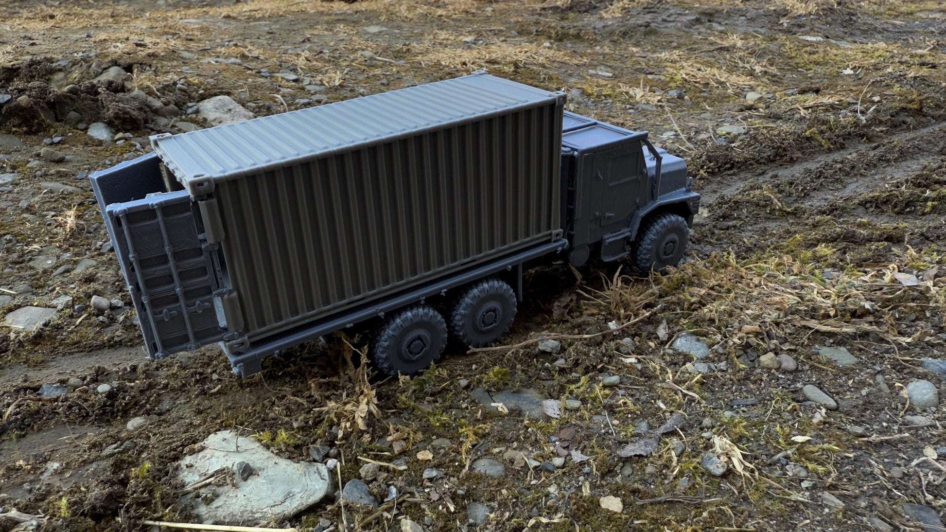 MTVR, 20ft Container carrier, Medium tactical vehicle replacement, Truck, Modern warfare, Tabletop terrain, WW2, Modern tank,