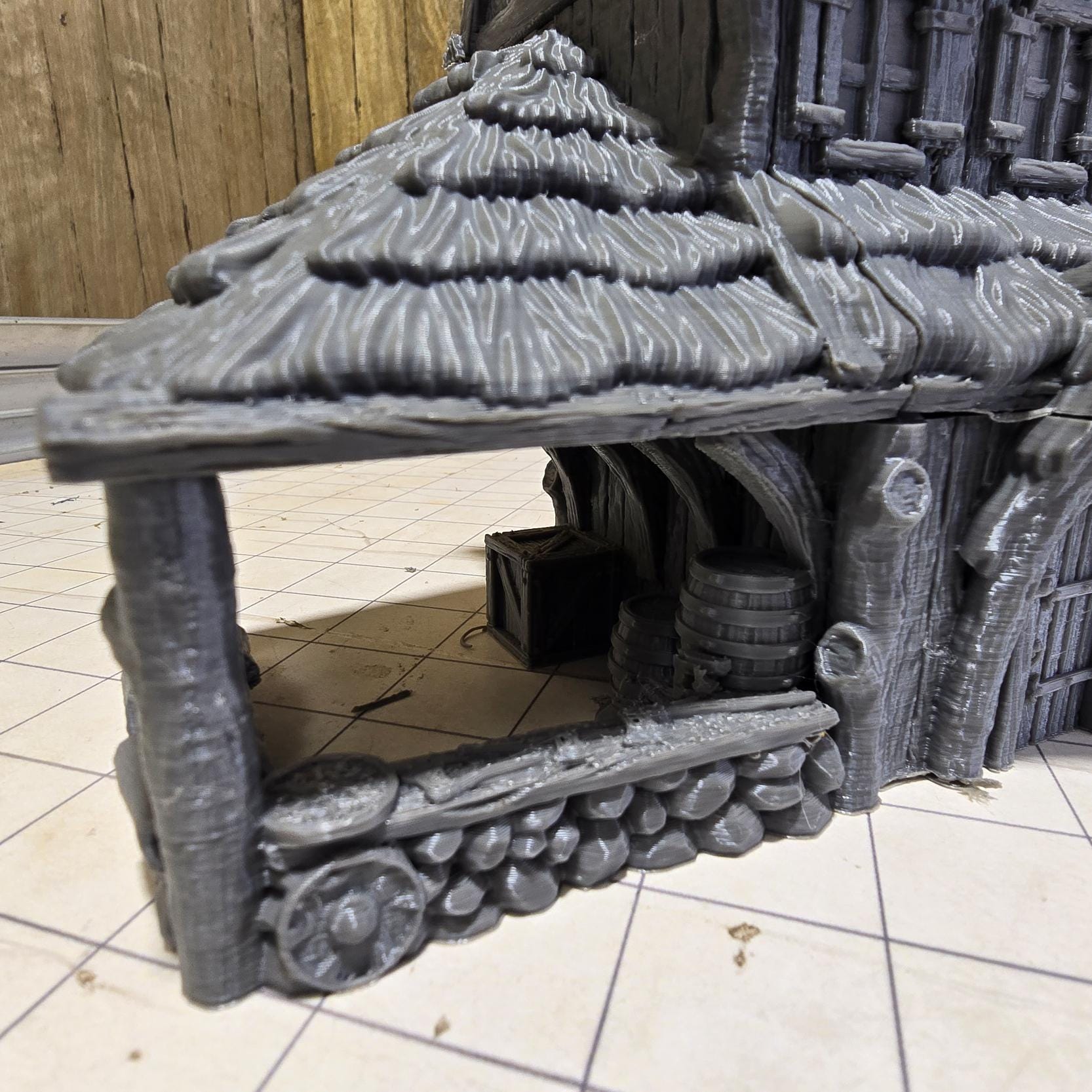 Viking Market Building: Medieval Era Marketplace Model for Tabletop RPGs and Dioramas