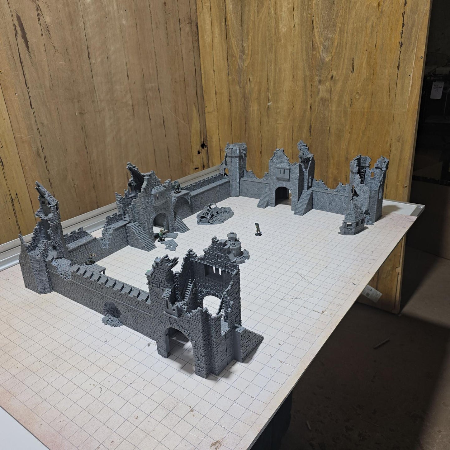 Town Wall Ruins for DnD, Pathfinder, Bolt Action, Revolutionary War Games