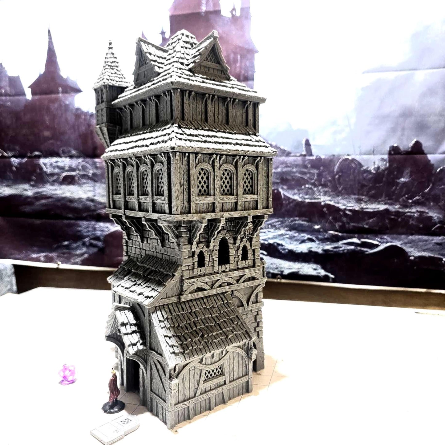 Noble's Manor: Renaissance Period Tower Residence - Historical RPG Scenery, Detailed Architectural Model