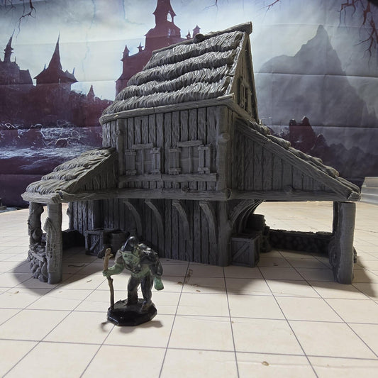 Viking Market Building: Medieval Era Marketplace Model for Tabletop RPGs and Dioramas