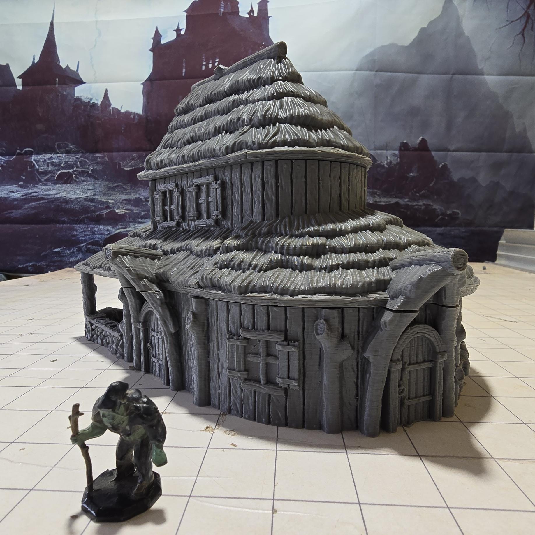 Viking Market Building: Medieval Era Marketplace Model for Tabletop RPGs and Dioramas