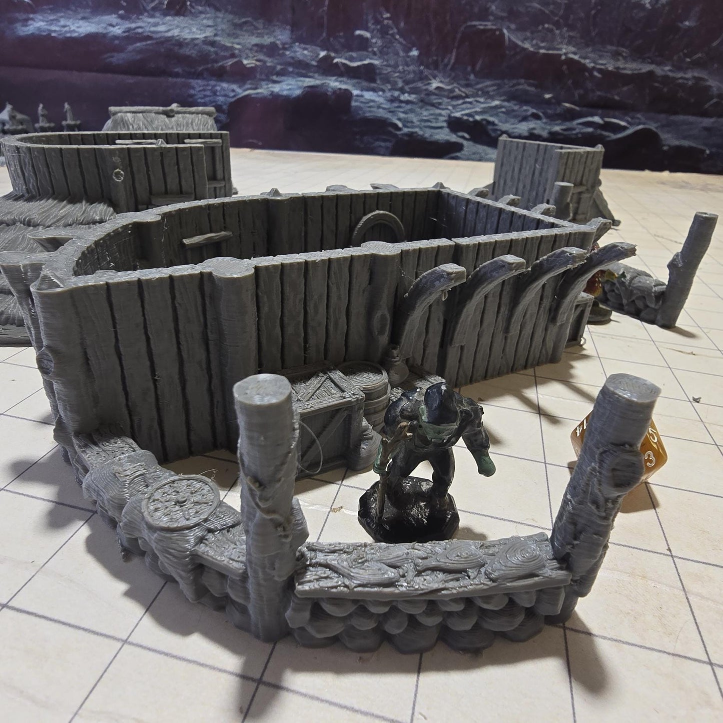 Viking Market Building: Medieval Era Marketplace Model for Tabletop RPGs and Dioramas