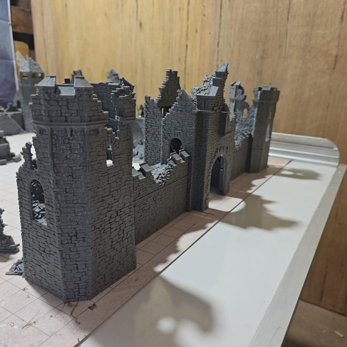 Town Wall Ruins for DnD, Pathfinder, Bolt Action, Revolutionary War Games