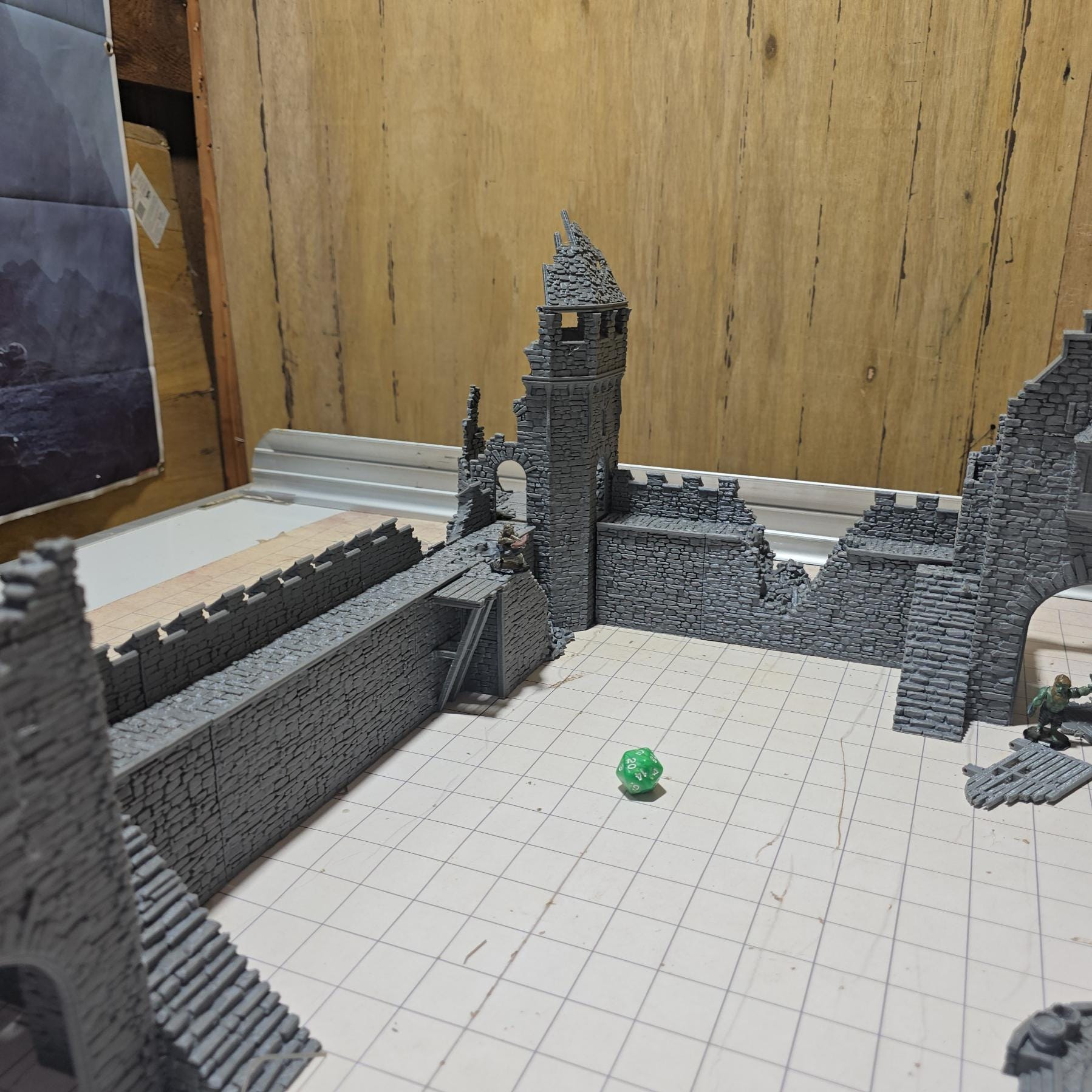Town Wall Ruins for DnD, Pathfinder, Bolt Action, Revolutionary War Games