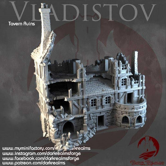 Ruins, Ruin terrain, War Terrain, Tower, Tower Ruins, Arkenfel, Tower or Sorrow,  Dungeons and Dragons, Terrain Gift, Tabletop Terrain, curse of strahd, vampire town