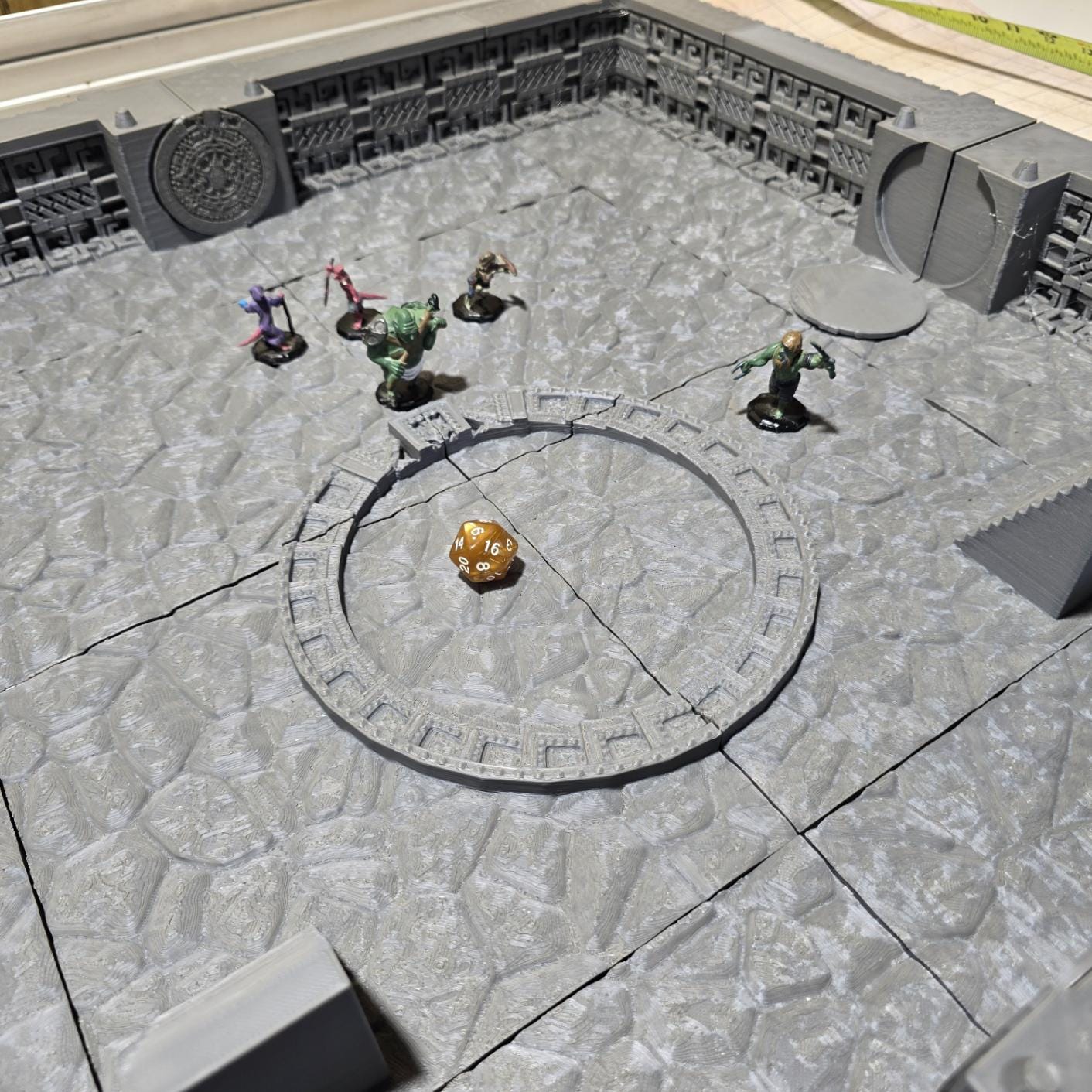Ancient Jungle Temple Ruins: Aztec-inspired 3D Printable Model Set for Tabletop RPGs and Historical Wargames