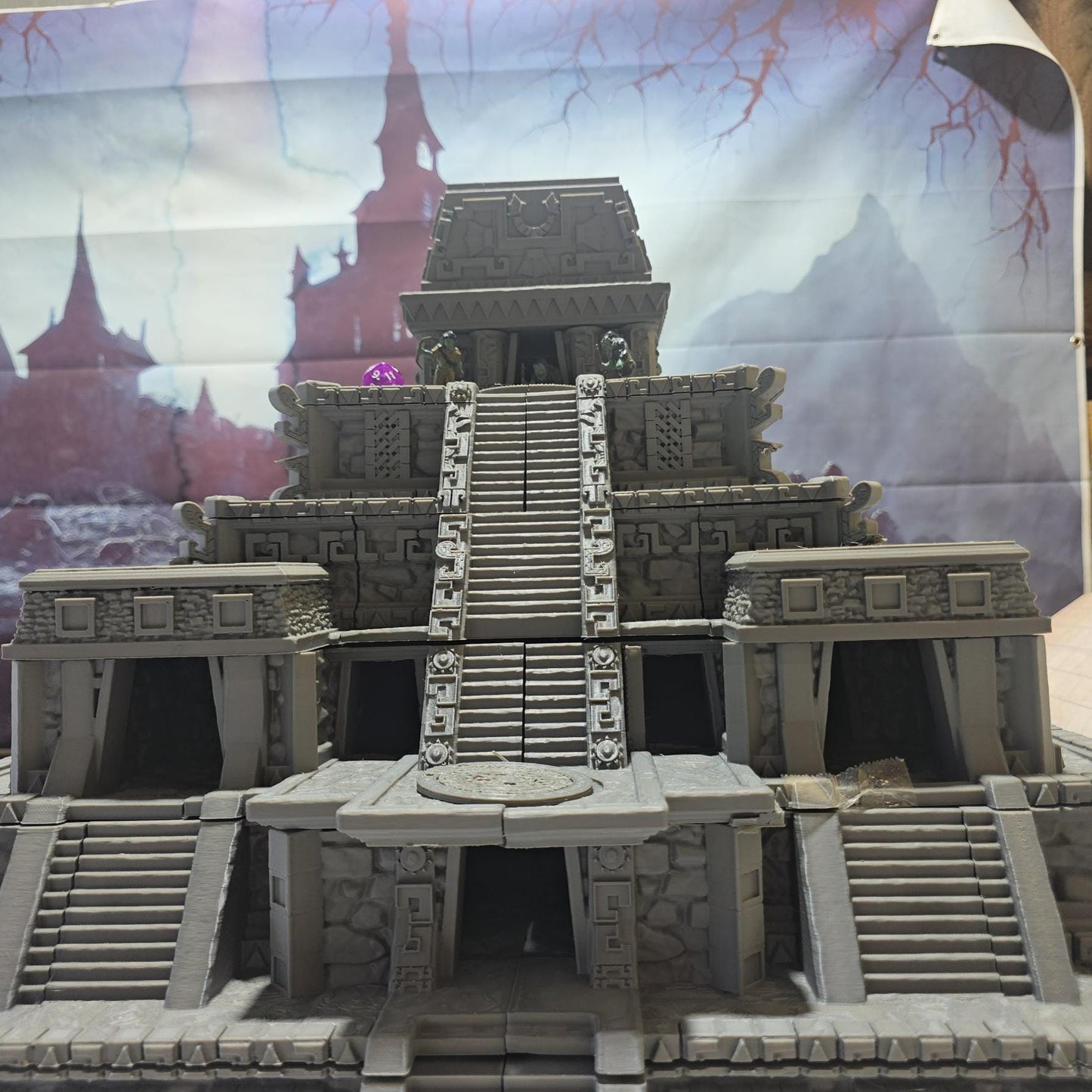 Ancient Jungle Temple Ruins: Aztec-inspired 3D Printable Model Set for Tabletop RPGs and Historical Wargames