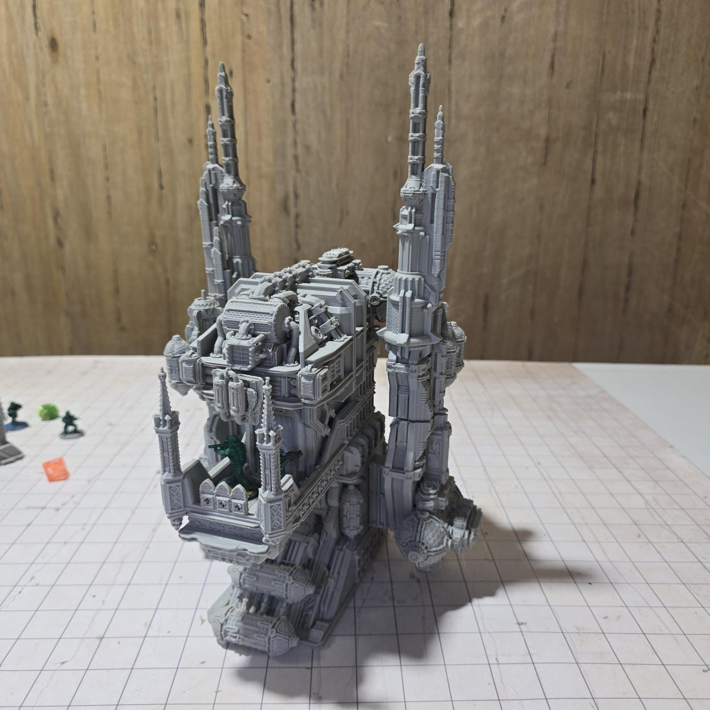 Military Command Tower Model, Imperium Era Grimdark Arch Gate: Tabletop Terrain and Model Railroading
