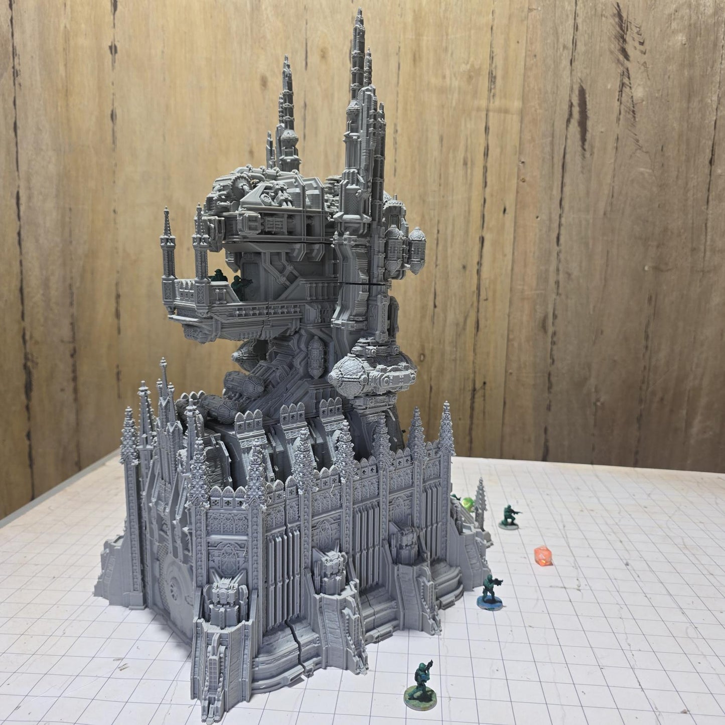 Military Command Tower Model, Imperium Era Grimdark Arch Gate: Tabletop Terrain and Model Railroading
