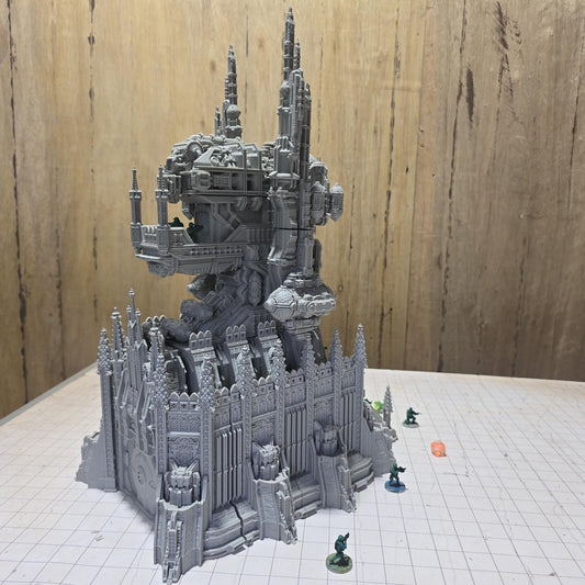 Military Command Tower Model, Imperium Era Grimdark Arch Gate: Tabletop Terrain and Model Railroading