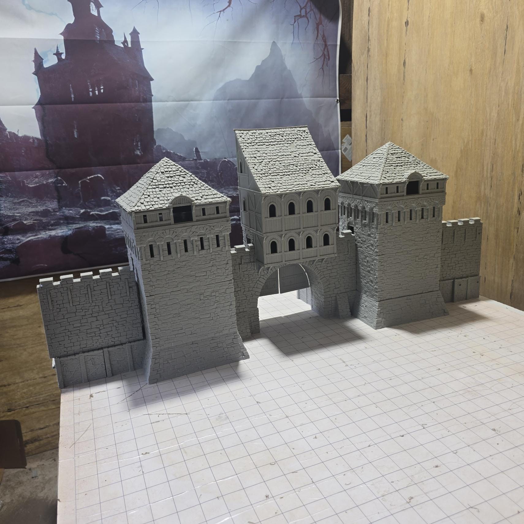 Ancrabourg City Gate and Walls, Port walls, Port Royal, Skirmish, D&D Terrain, Tabletop Terrain