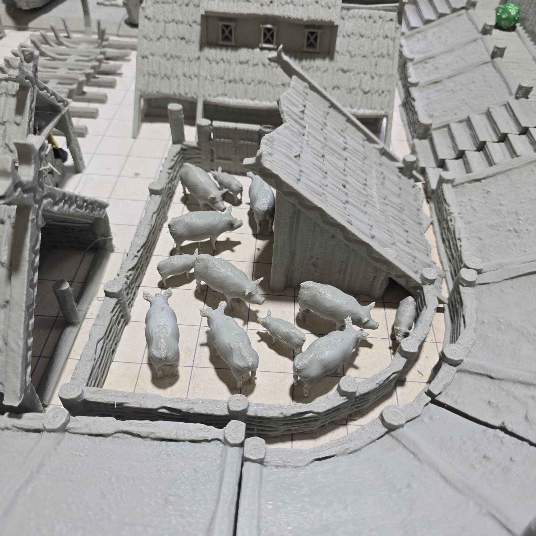 32mm Viking Seaside Village, Viking Village Set, Village Set