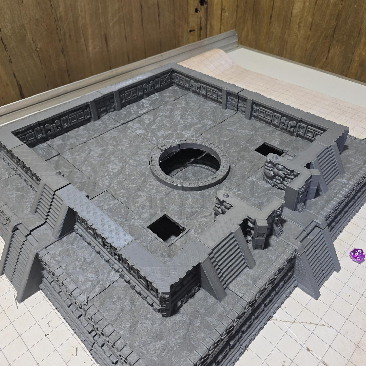Ancient Jungle Temple Ruins: Aztec-inspired 3D Printable Model Set for Tabletop RPGs and Historical Wargames