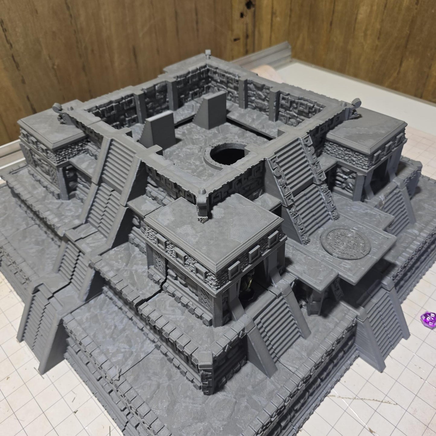 Ancient Jungle Temple Ruins: Aztec-inspired 3D Printable Model Set for Tabletop RPGs and Historical Wargames