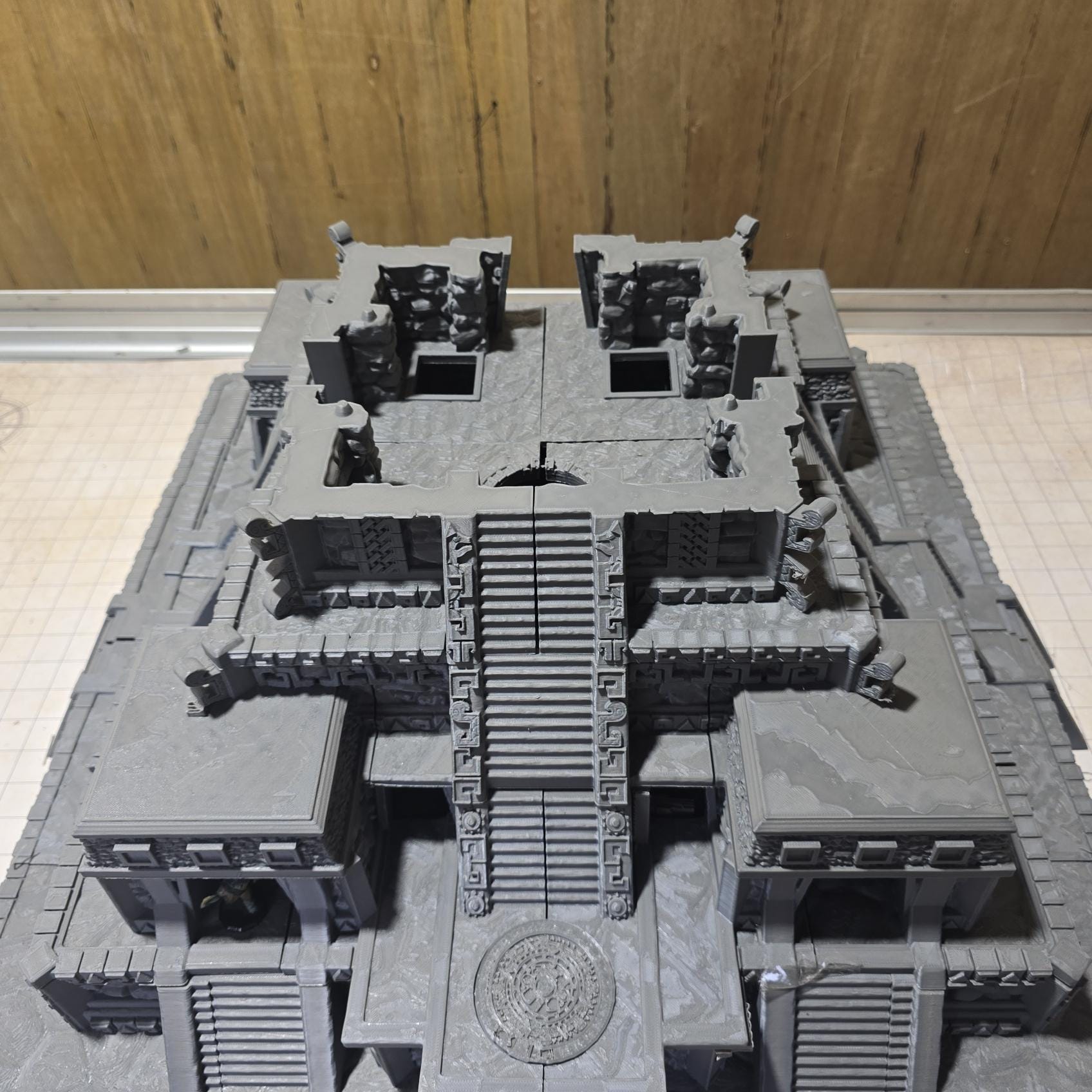 Ancient Jungle Temple Ruins: Aztec-inspired 3D Printable Model Set for Tabletop RPGs and Historical Wargames