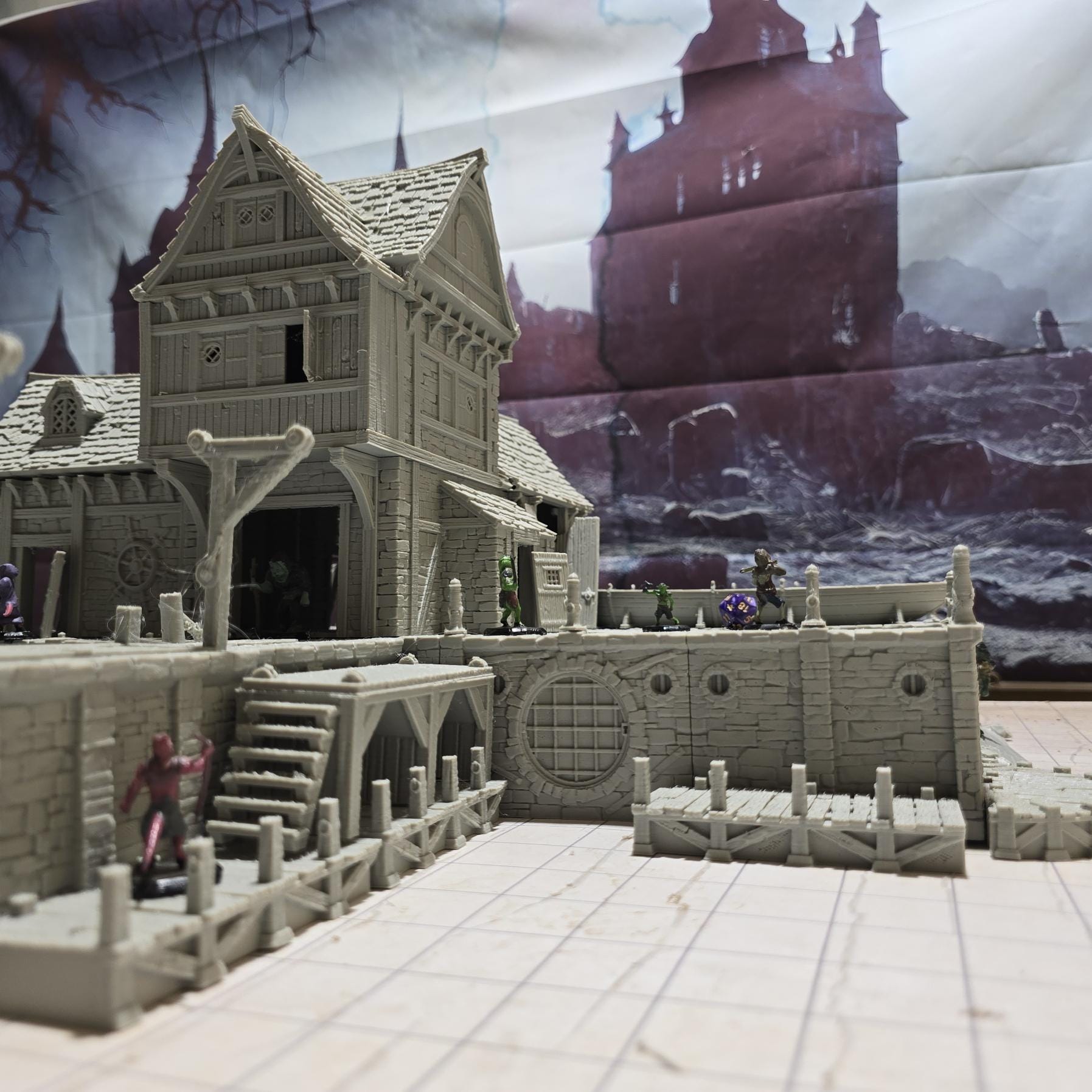 Ancrabourg Shipyard for Tabletop Wargaming - Shipwright and Dockyard Terrain