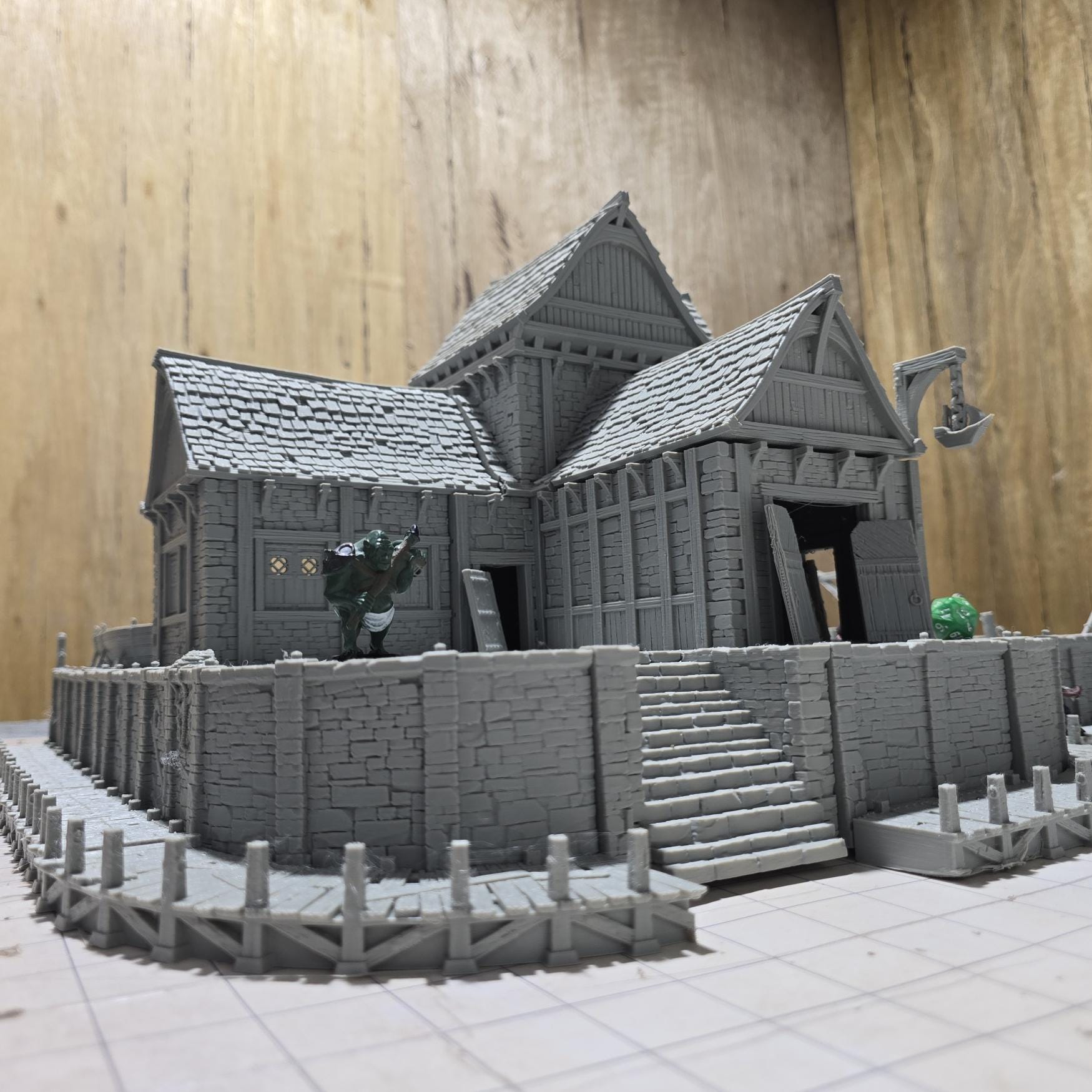 Ancrabourg Shipyard for Tabletop Wargaming - Shipwright and Dockyard Terrain