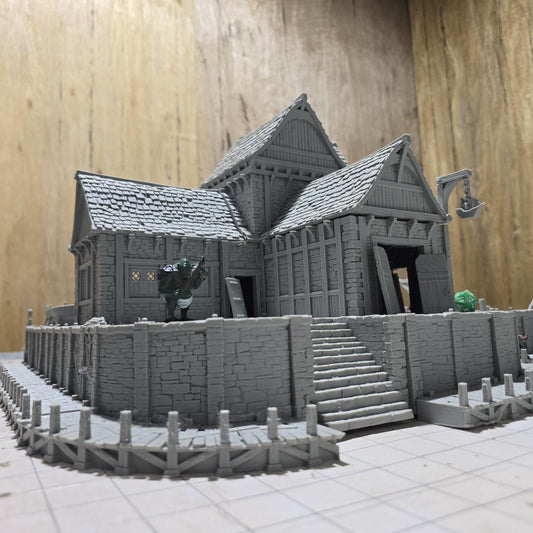 Ancrabourg Shipyard for Tabletop Wargaming - Shipwright and Dockyard Terrain