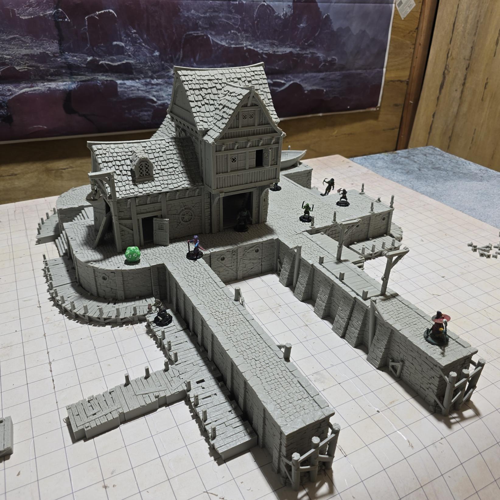 Ancrabourg Shipyard for Tabletop Wargaming - Shipwright and Dockyard Terrain