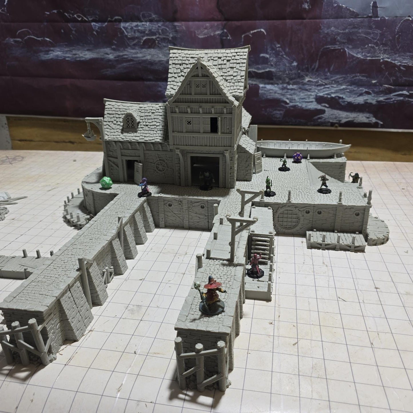 Ancrabourg Shipyard for Tabletop Wargaming - Shipwright and Dockyard Terrain