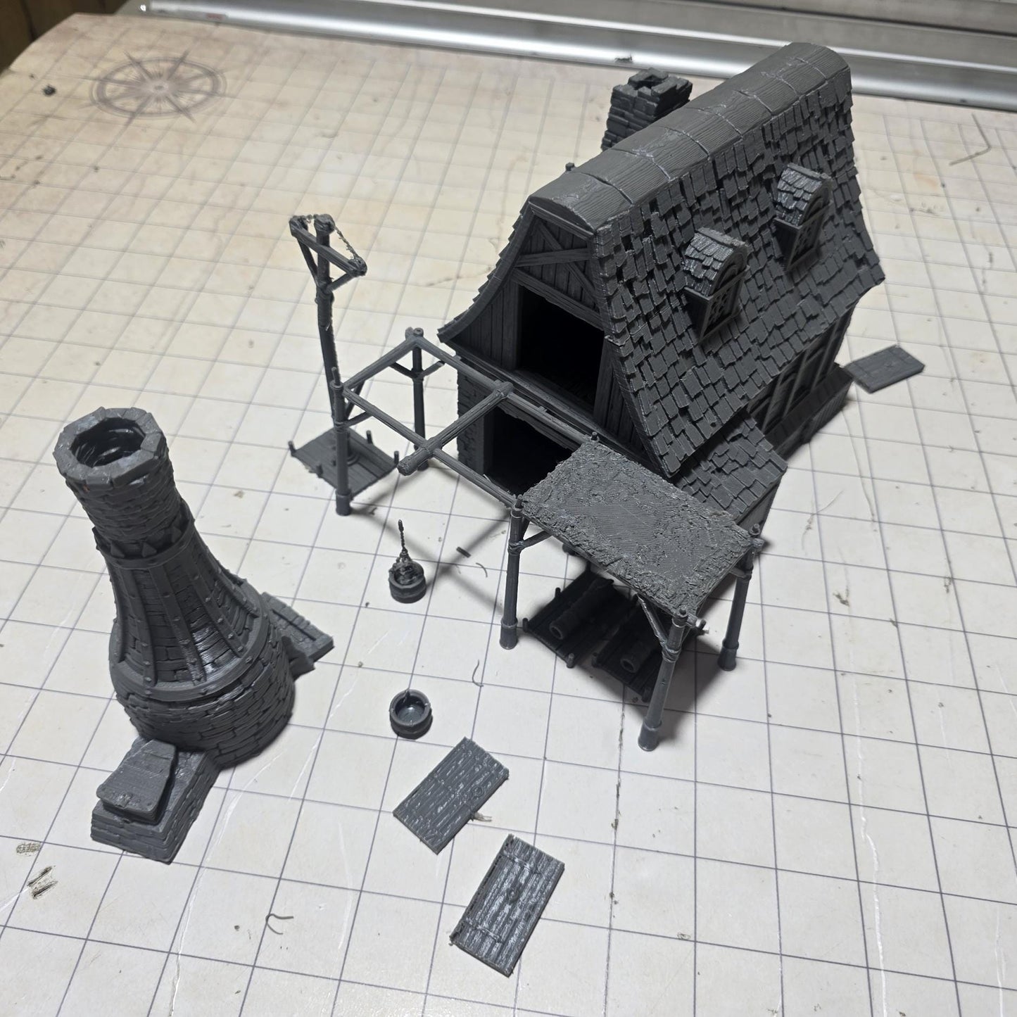 Ancrabourg Cannon Smith, Cannon Forge,, Port Royal, Skirmish, D&D Terrain, Tabletop Terrain