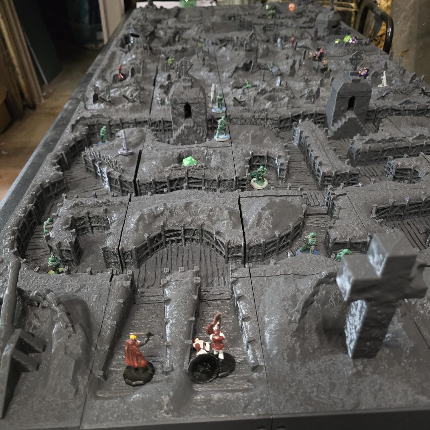 Trench Battle Zone No Man’s Land: The Trench Crusade WWI Trench Terrain 28MM Tabletop, Diorama