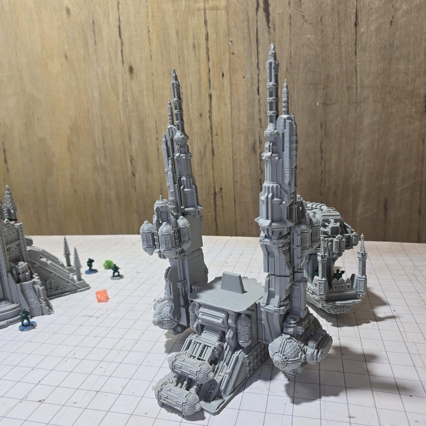 Military Command Tower Model, Imperium Era Grimdark Arch Gate: Tabletop Terrain and Model Railroading