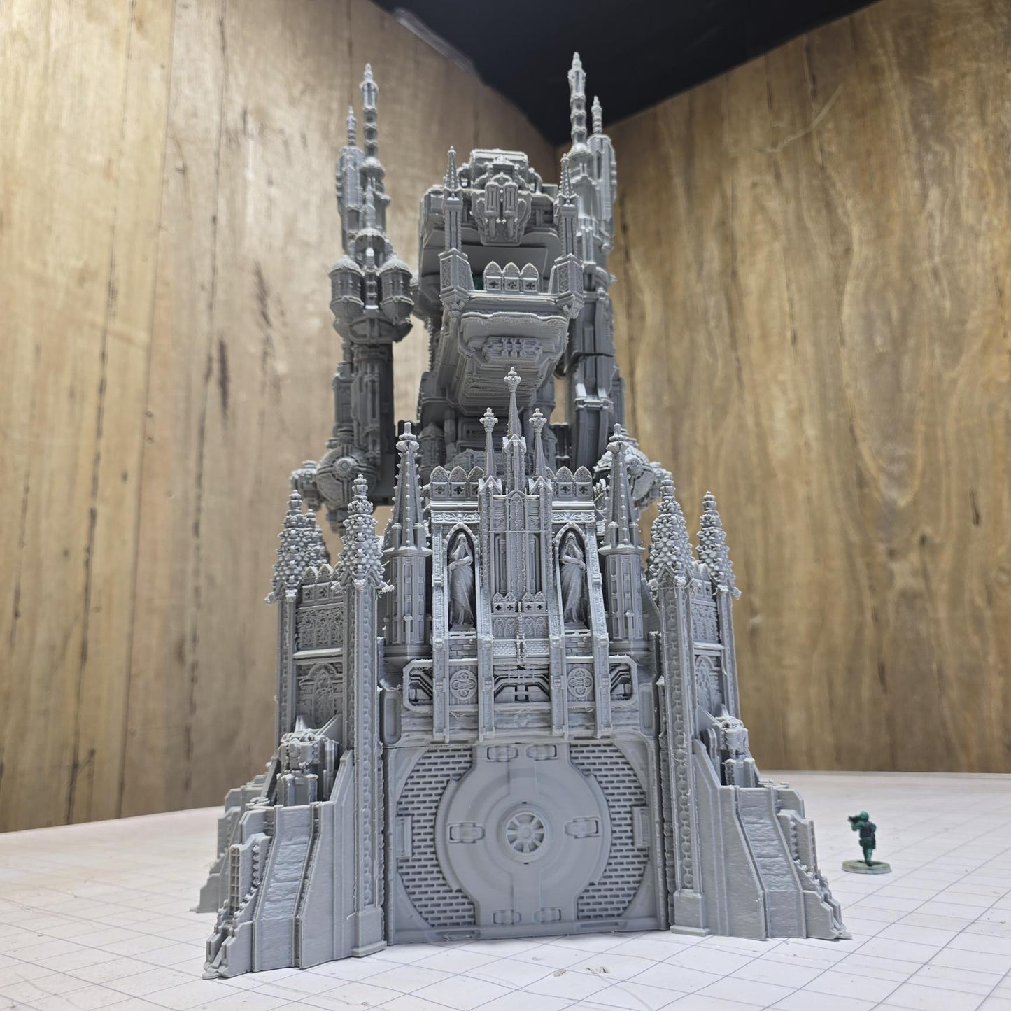 Military Command Tower Model, Imperium Era Grimdark Arch Gate: Tabletop Terrain and Model Railroading