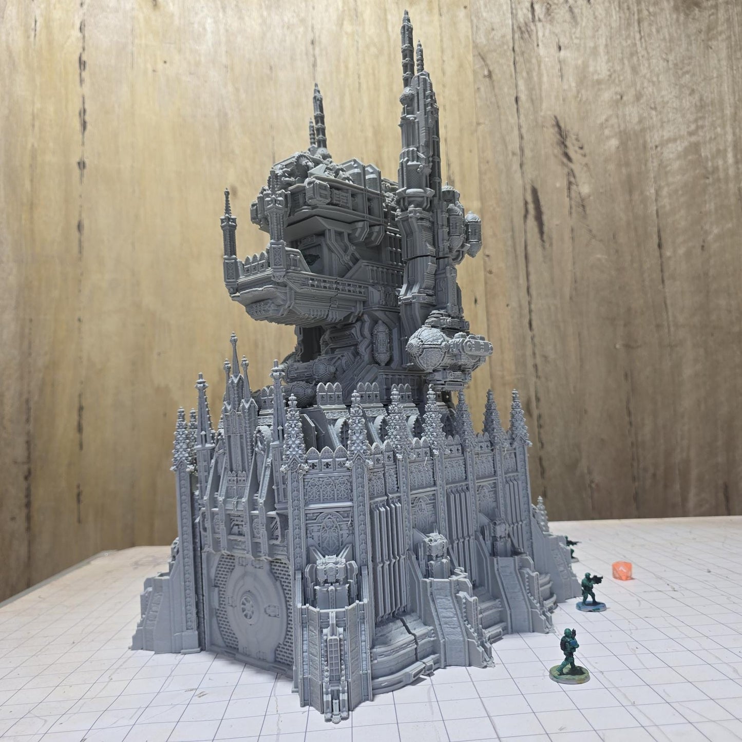 Military Command Tower Model, Imperium Era Grimdark Arch Gate: Tabletop Terrain and Model Railroading
