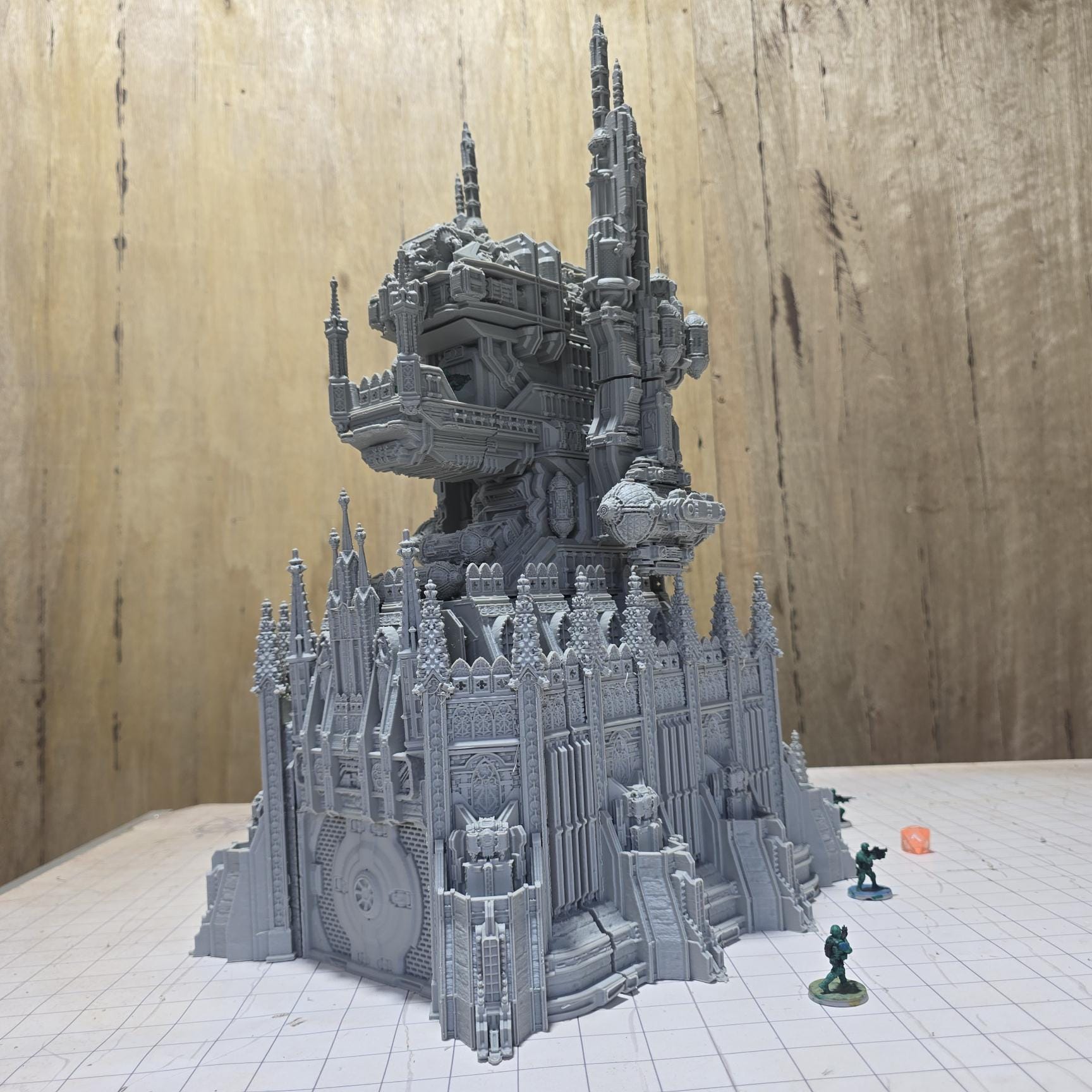 Military Command Tower Model, Imperium Era Grimdark Arch Gate: Tabletop Terrain and Model Railroading
