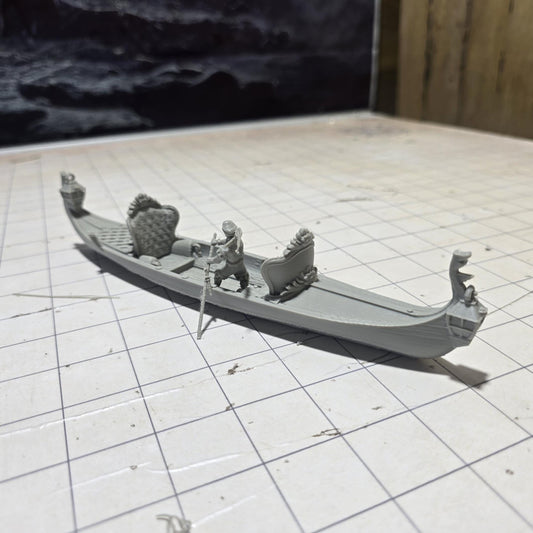Gondola di Lusso: Renaissance Luxury Gondola 28MM Tabletop Terrain, Model Railroading, Gaming