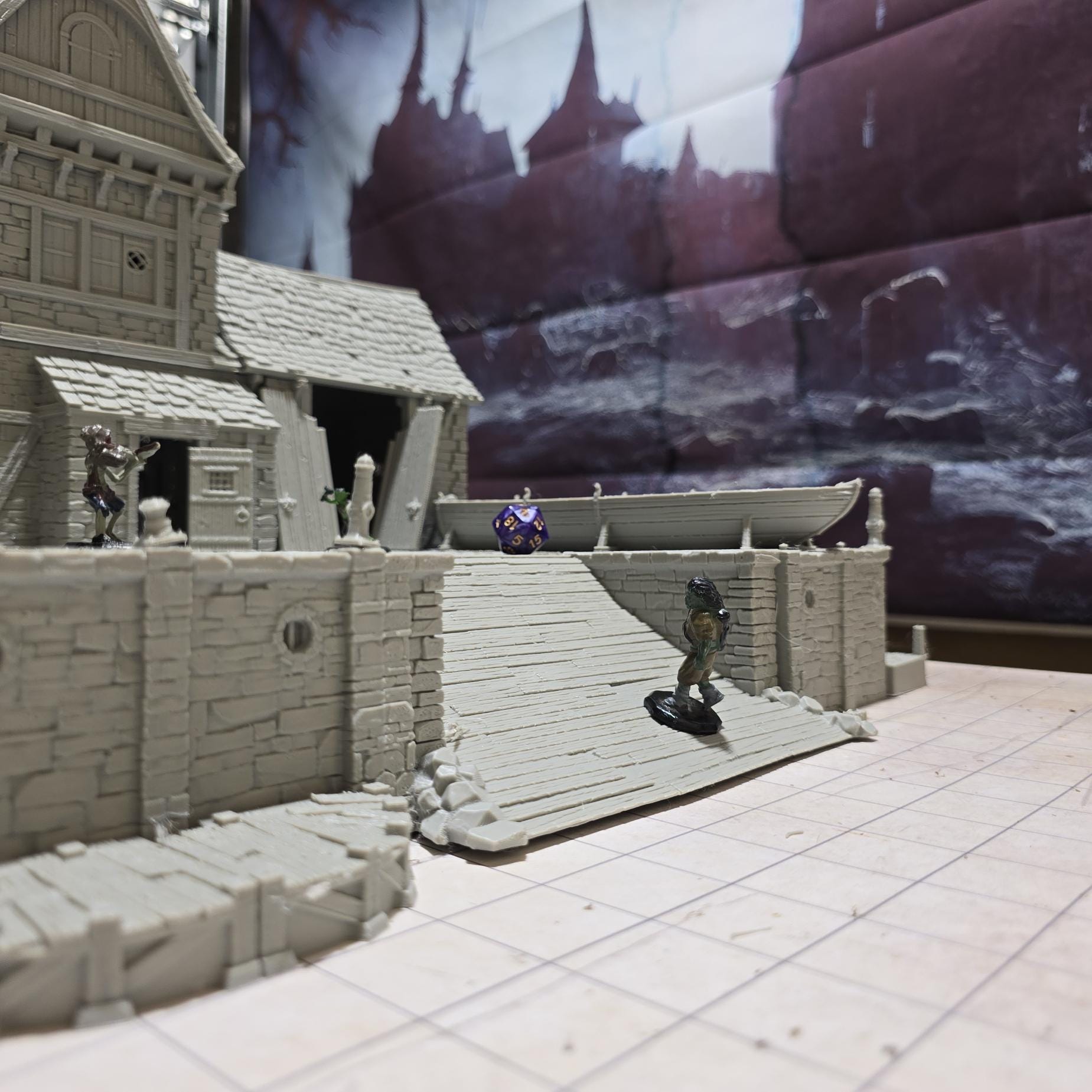 Ancrabourg Shipyard for Tabletop Wargaming - Shipwright and Dockyard Terrain