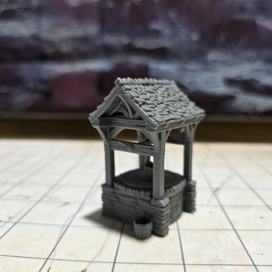 Water Well Rustic Medieval Accessory for DnD, Pathfinder, and Wargaming