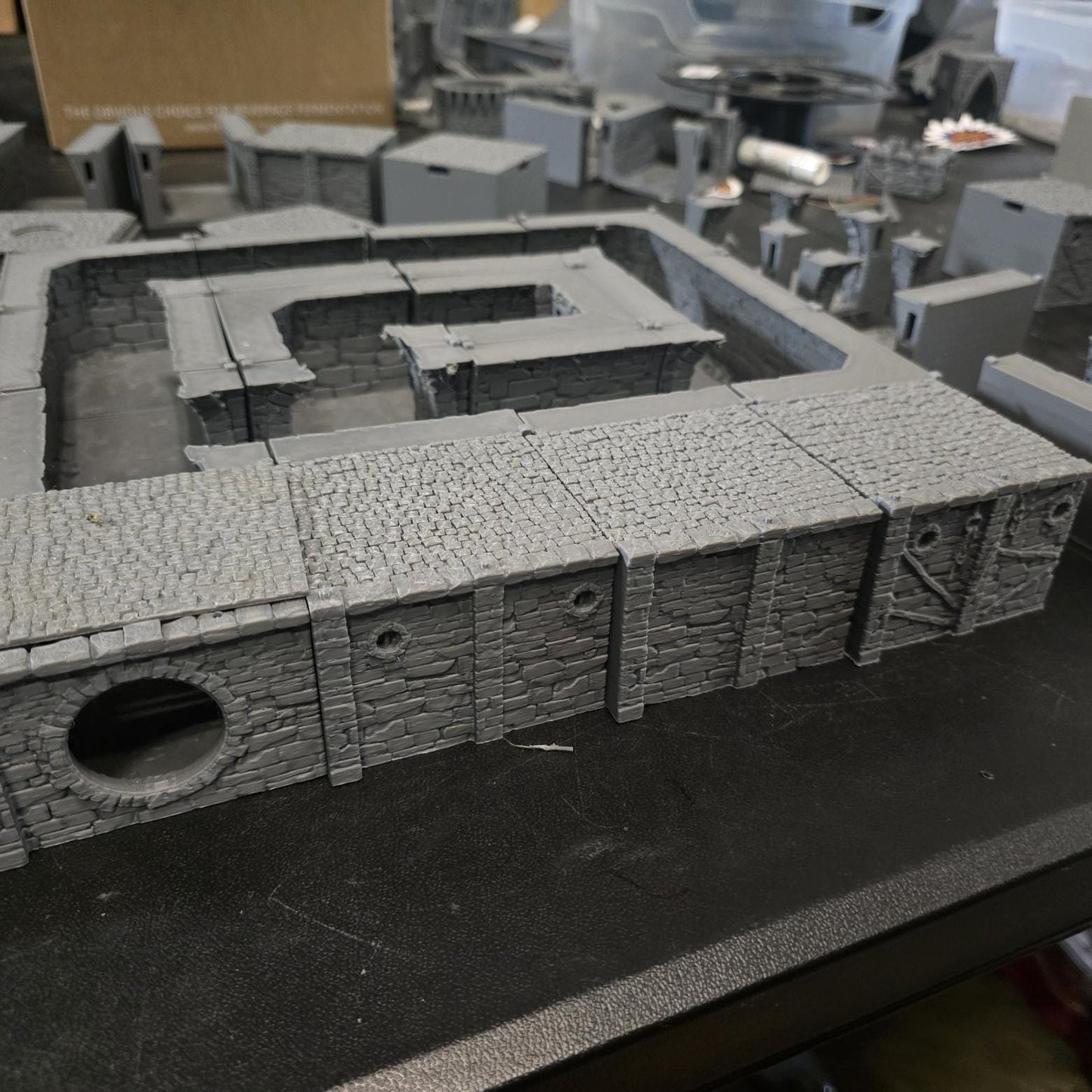 Quay Wall & Dock System Add-ons, Ancrabourg cobblestone streets, 28mm,32mm