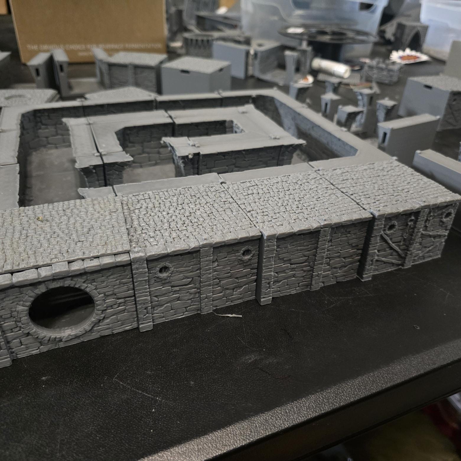 Quay Wall & Dock System Add-ons, Ancrabourg cobblestone streets, 28mm,32mm