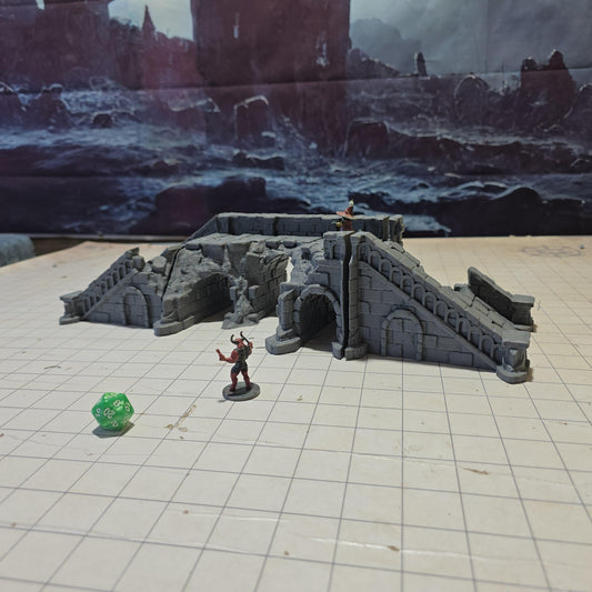 Arkenfel Stone Bridge ruins, Dungeons and Dragons, , tabletop Terrain,