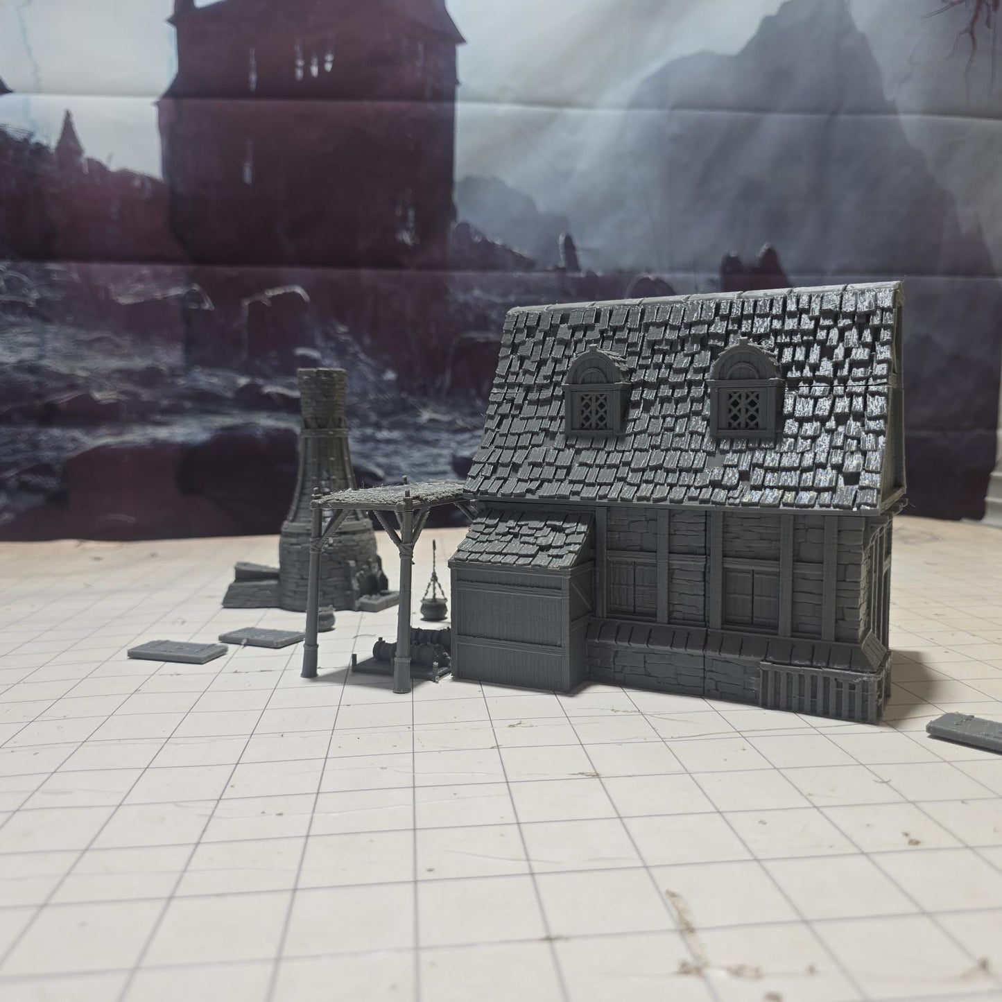 Ancrabourg Cannon Smith, Cannon Forge,, Port Royal, Skirmish, D&D Terrain, Tabletop Terrain