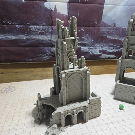 Arkenfel Tower 1 Ruins - 28mm Scale Dark Realms - Dungeons and Dragons - 28mm Terrain - terrain