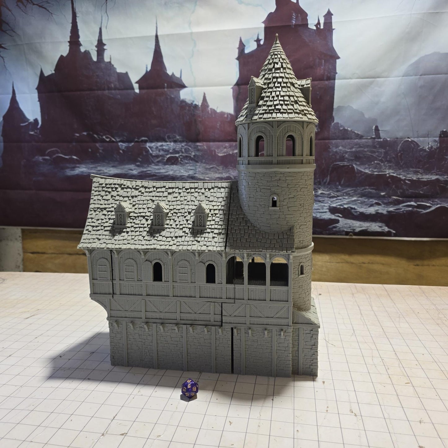 Ancrabourg Mayors House, city mansion, Port Mayor, Mayors Mansion Port Royal, Skirmish, D&D Terrain, Tabletop Terrain