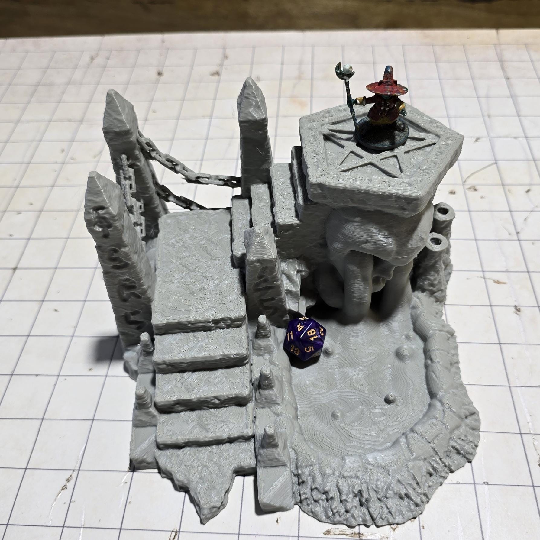 Chaos Crying Head Altar, 28mm