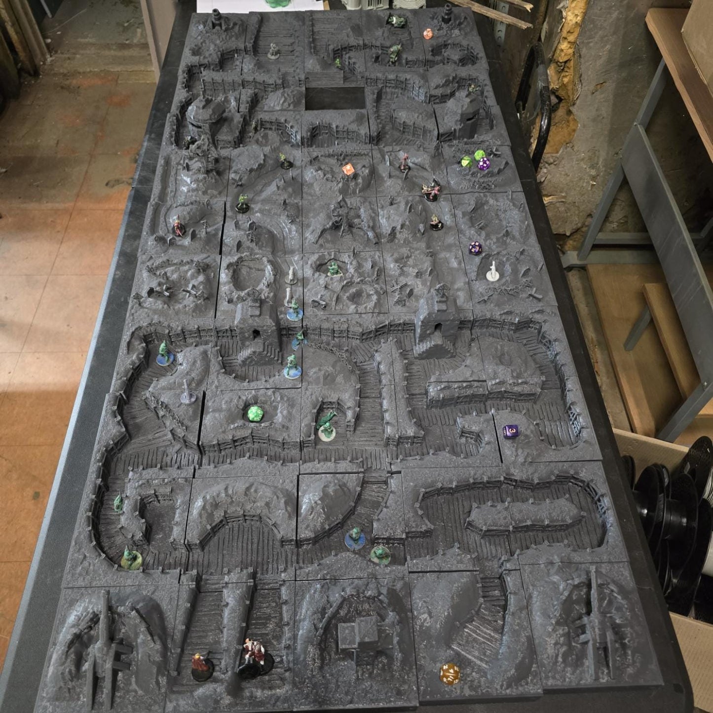 Trench Battle Zone No Man’s Land: The Trench Crusade WWI Trench Terrain 28MM Tabletop, Diorama