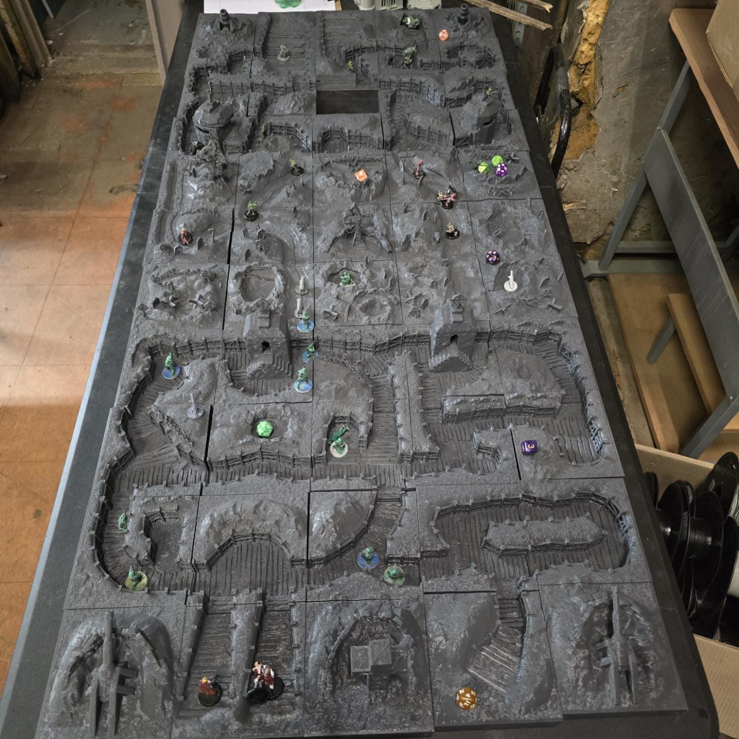Trench Battle Zone No Man’s Land: The Trench Crusade WWI Trench Terrain 28MM Tabletop, Diorama